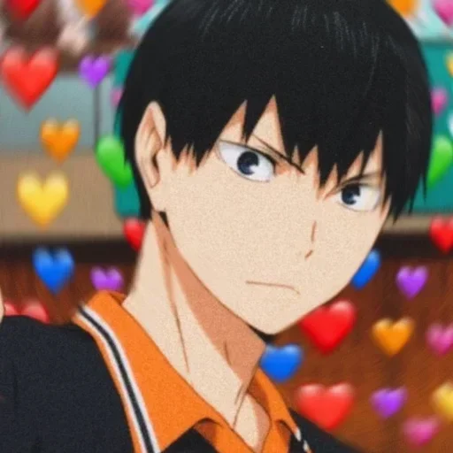 cartoon human face anime