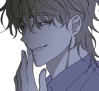 Стикер Ночь у берега @manhwaspp - 8