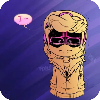 Стикер PANIC AU @DamitDoorman - 4