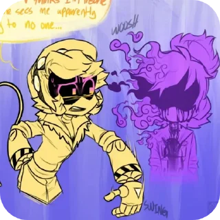 Стикер PANIC AU @DamitDoorman - 2