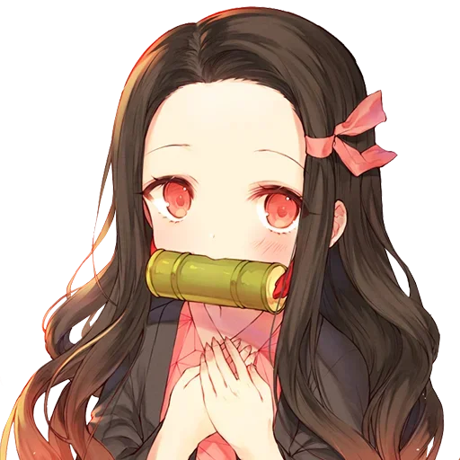 Nezuko chan @animestickerchannel - мультфильм