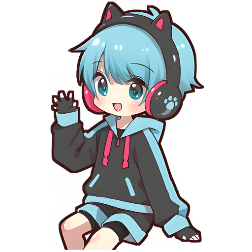 Стикер Набор геймера @nyasticks - 11