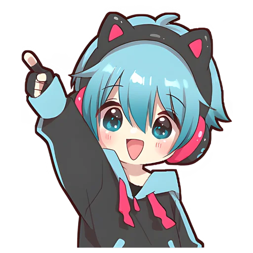 Стикер Набор геймера @nyasticks - 2