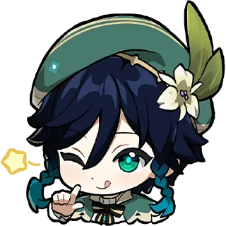 Sticker Набор Паймон 14 @nyasticks - 7