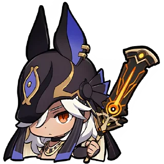 Стикер Набор Паймон 18 @Nyasticks - 10