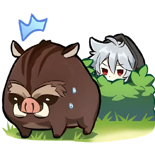 Стикер Набор Паймон 18 @Nyasticks - 8