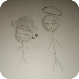 Sticker Напик муж по жизни - 4