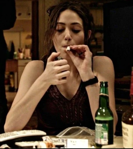 person bottle human face