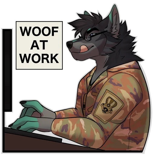 Стикер NateWolfdog - 1