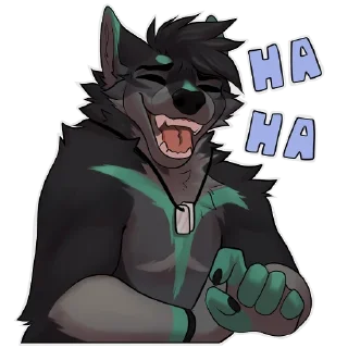 Sticker Nate the Wolfdog - 0