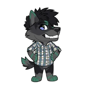 Sticker Nate the Wolfdog - 6