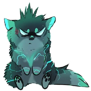 Sticker Nate the Wolfdog - 4