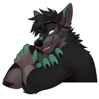 Sticker Nate the Wolfdog - 8