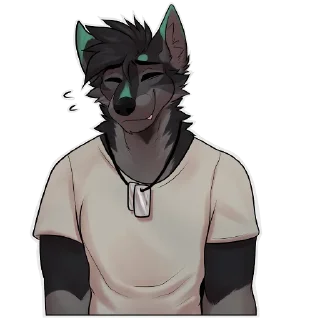 Sticker Nate the Wolfdog - 11