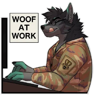 Sticker Nate the Wolfdog - 3