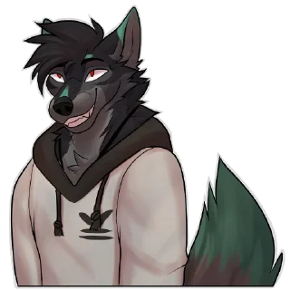 Sticker Nate the Wolfdog - 2