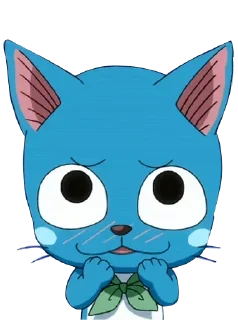 Стикер Natsu+Lucy+Happy @CAT_Bot_00 - 5