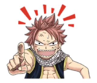 Стикер Natsu+Lucy+Happy @CAT_Bot_00 - 0