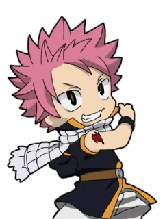 Стикер Natsu+Lucy+Happy @CAT_Bot_00 - 7