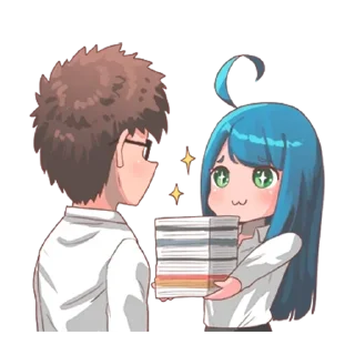 Sticker Натсуки и Босс - @tg_sticks - 5