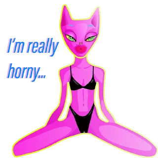 Стикер Naughty Kitty - 1