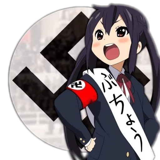 Nazi Anime Girl @stickers_teleg_telegramstickeri - мультфильм