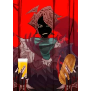 Стикер Негр в пене - 9