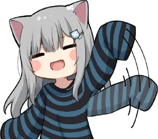 Стикер Neko-UwU [@Otakuzdream] - 8