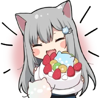 Стикер Neko-UwU [@Otakuzdream] - 9