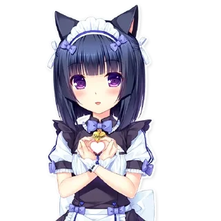 Sticker ᛫ Neko Chan :: @Pangae ᛫ ᛫ - 1