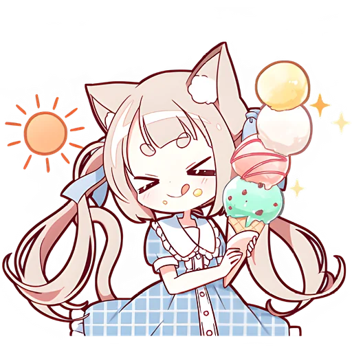 Sticker NekomimiSummerNyansticks - 1
