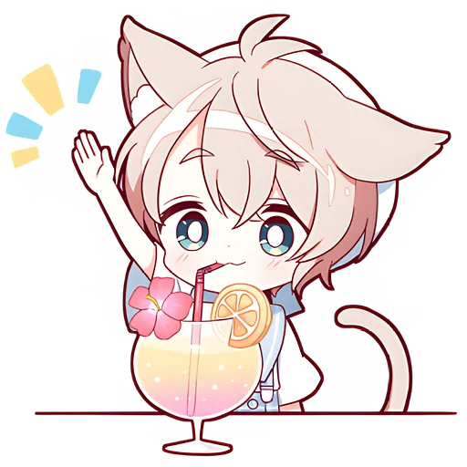 Sticker NekomimiSummerNyansticks - 1