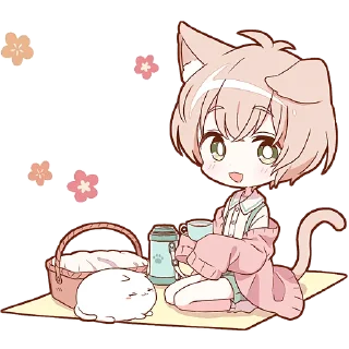 Sticker Весенние Некомими @Nyasticks - 5