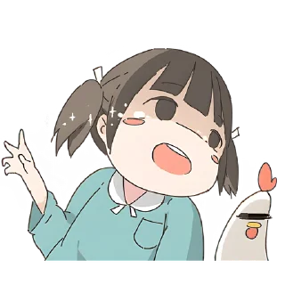 Стикер Немечан и кура @Nyasticks - 3