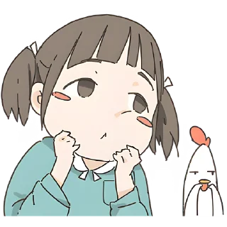 Стикер Немечан и кура @Nyasticks - 5