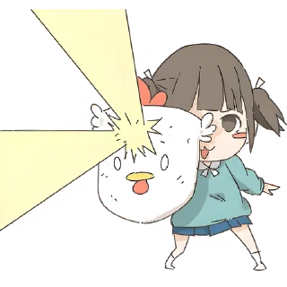 Стикер Немечан и кура @Nyasticks - 9