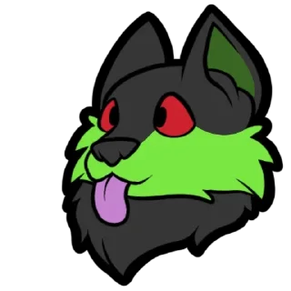Sticker NeonWolfie - 1
