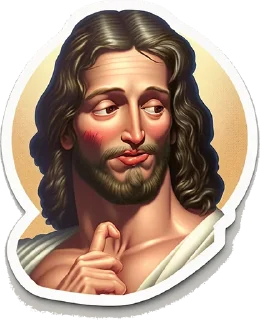 Стикер Neural Jesus Christ - 3