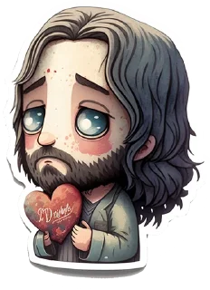 Стикер Neural Jesus Christ - 1