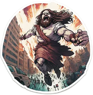 Стикер Neural Jesus Christ - 6