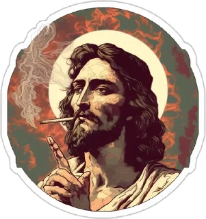 Стикер Neural Jesus Christ - 10