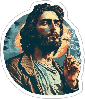 Стикер Neural Jesus Christ - 8