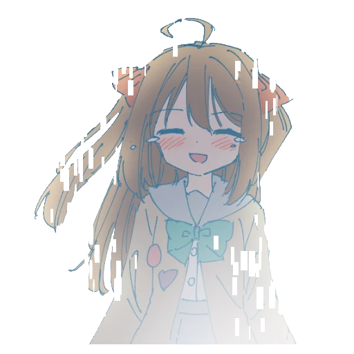 аниме эскиз иллюстрация