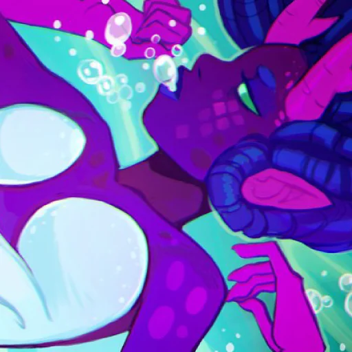 cartoon purple violet