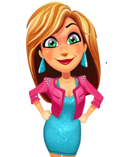 Стикер NewGirlStickers - 1