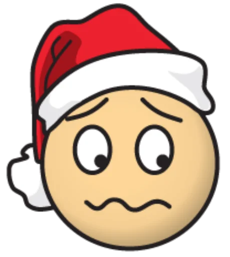 Sticker Стикеры для Тани - "New Year's hat" - 0