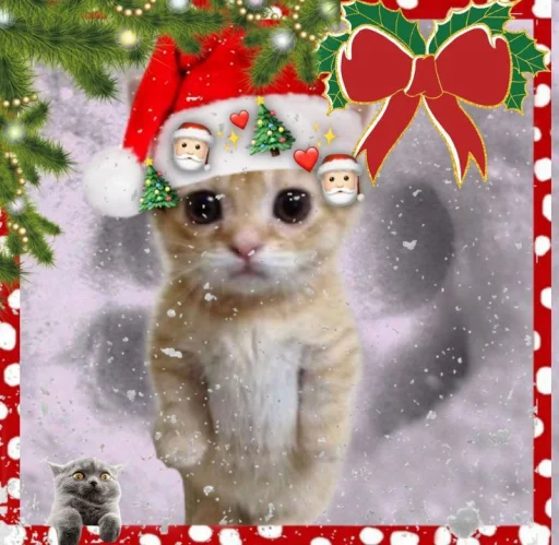 Sticker Newyear_cats_by_MoiStikiBot - 1
