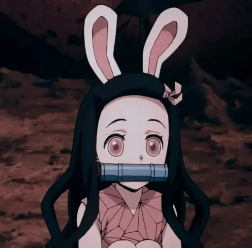 Nezuko by @anime_stickerr - cartoon