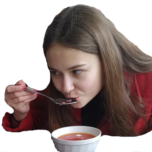 person human face food