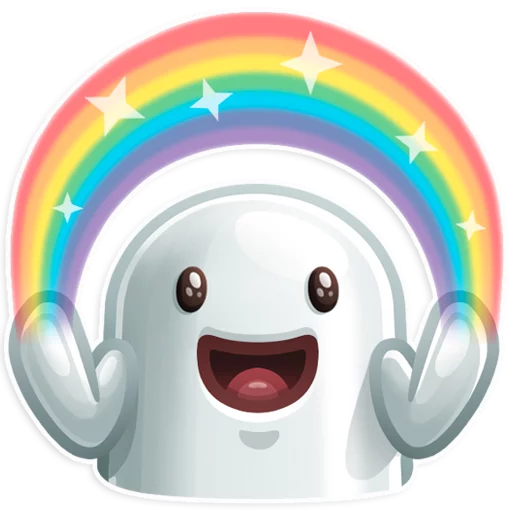 rainbow cartoon clipart